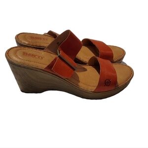 Born Emily Wedge Sandals Handcrafted women's size 8